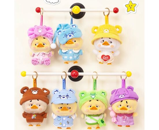 М'яка іграшка Pop Top сюрприз з кільцем 1983toys Upset Duck x Care Bears Будь веселкою (AP17183806800C), зображення 2