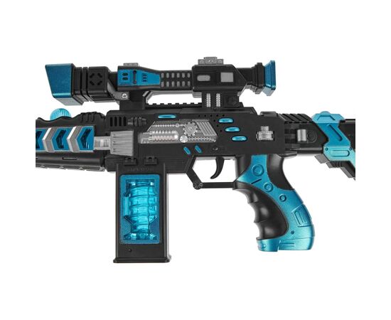 Іграшкова зброя ZIPP Toys Автомат світло-звуковий Зброя майбутнього Cиній (829), зображення 7