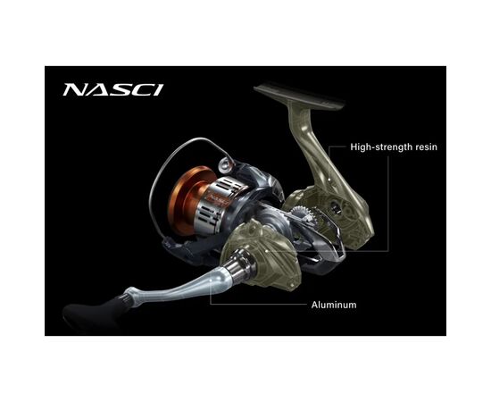Котушка Shimano Nasci FD 4000 5+1BB 4.71 (NAS4000FD), зображення 3