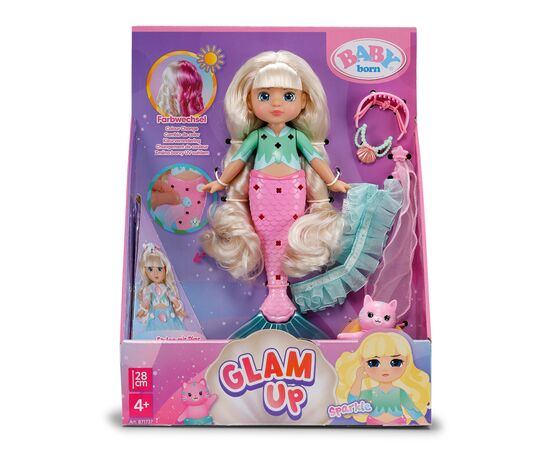 Кукла Zapf Baby Born серии Glam Up – Русалочка Спаркл 28 см (871737), изображение 7