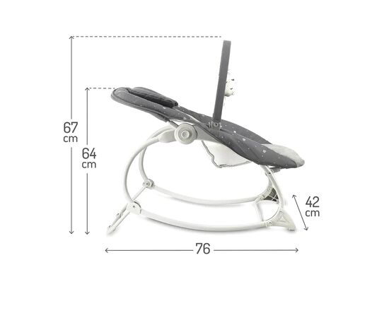 Кресло-качалка MoMi Lapis Dark Grey (BULE00046), изображение 6
