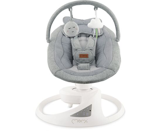 Крісло-гойдалка MoMi PEARL baby swing grey (BULE00040), зображення 2