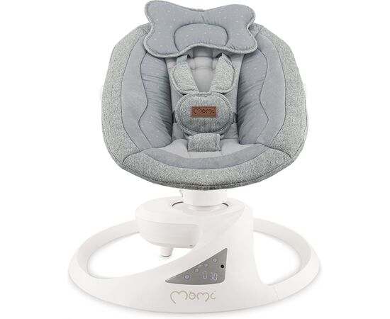 Крісло-гойдалка MoMi PEARL baby swing grey (BULE00040), зображення 3