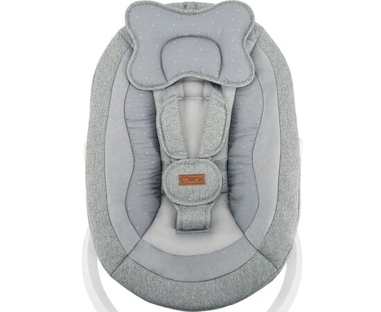 Крісло-гойдалка MoMi PEARL baby swing grey (BULE00040), зображення 8