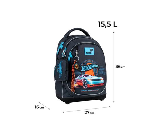 Рюкзак школьный Kite Education 724 Hot Wheels (HW26-724S), изображение 12