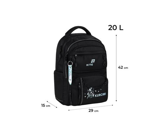 Рюкзак шкільний Kite Education teens 2594M Kuromi (HK26-2594M), зображення 12