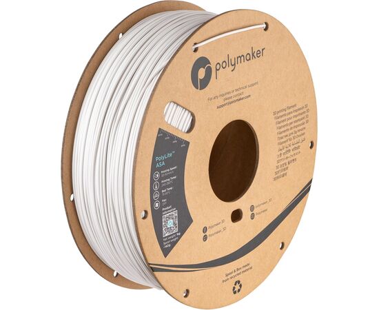 Пластик для 3D-принтера Polymaker ASA POLYLITE 1,75mm 1kg WHITE (PF01002)