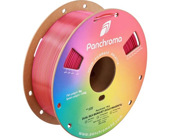Пластик для 3D-принтера Polymaker PLA PANCHROMA DUAL SILK 1,75mm 1kg BANQUET (CA03023)