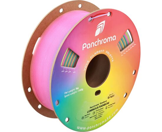 Пластик для 3D-принтера Polymaker PLA PANCHROMA GRADIENT 1,75mm 1kg LUMINOUS RAINBOW (CA09003)