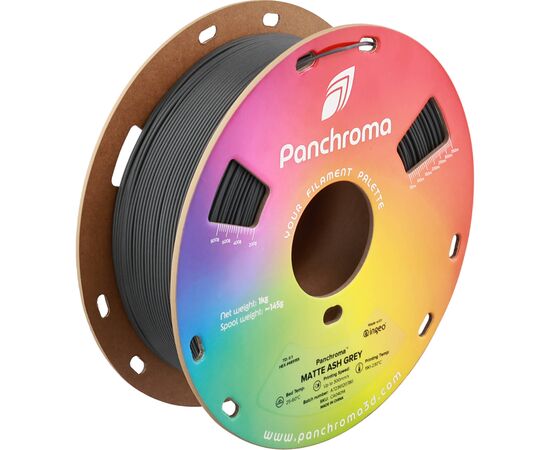Пластик для 3D-принтера Polymaker PLA PANCHROMA MATTE 1,75mm 1kg ASH GREY (CA04014)