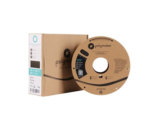 Пластик для 3D-принтера Polymaker PLA-CF POLYLITE 1,75mm 1kg BLACK (PA10001), изображение 2