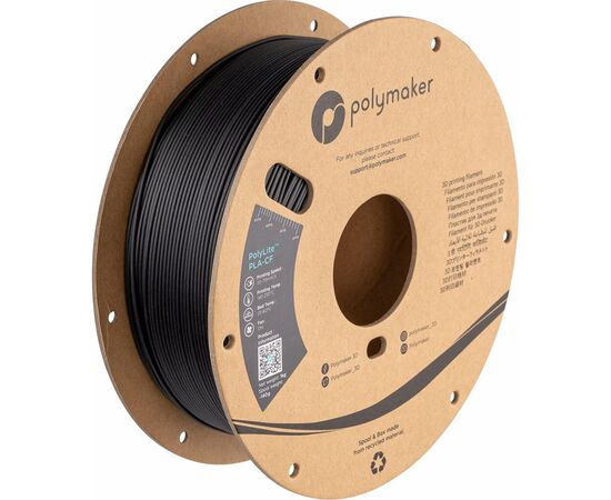 Пластик для 3D-принтера Polymaker PLA-CF POLYLITE 1,75mm 1kg BLACK (PA10001)