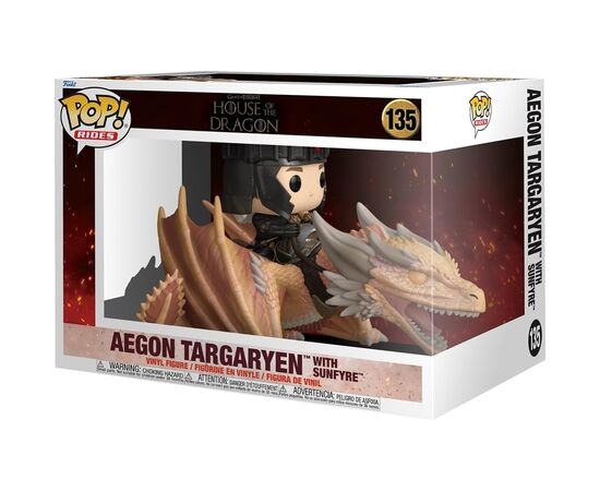 Фигурка Funko Pop Rides серии Дом Дракона S4 - Эйгон Таргариен и Солнцежар (83460), изображение 2