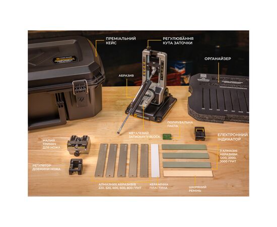 Точило Work Sharp Professional Precision Adjust Elite Knife Sharpener (WSBCHPAJ-PRO-ELT-I), изображение 4
