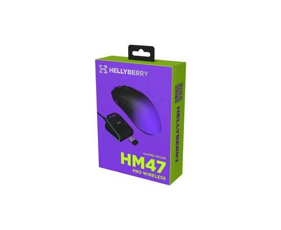 Мышка Hator Hellyberry HM47 Pro RGB Wireless/Bluetooth/USB Black/Violet (HM47PRO_black_violet), изображение 9