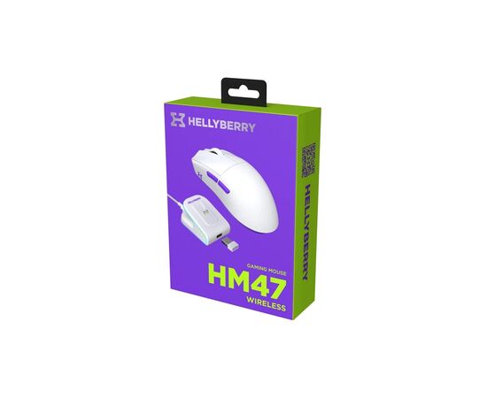 Мышка Hator Hellyberry HM47 Wireless White/Violet (HM47_white_violet), изображение 10