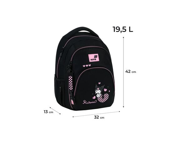 Рюкзак школьный Kite Education teens 905M Kuromi (HK26-905M), изображение 12