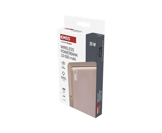 Батарея універсальна EMOS 10000mAh, MagSafe, 20W, pink (B0552RG), зображення 4