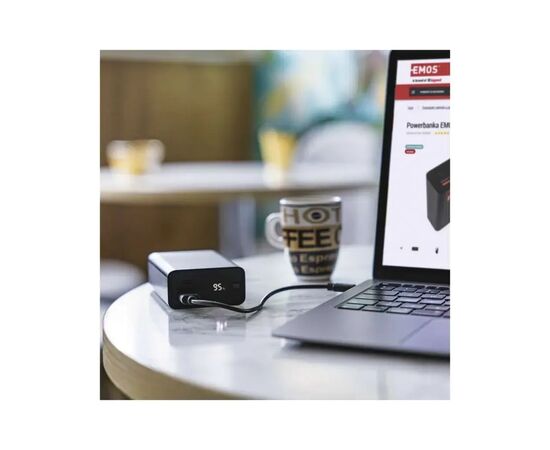 Батарея універсальна EMOS 20000mAh NTBF20, 65W, Pass-through, black (B0560B), зображення 11
