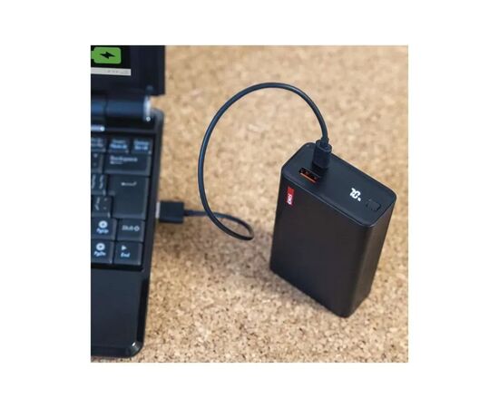 Батарея універсальна EMOS 20000mAh NTBF20, 65W, Pass-through, black (B0560B), зображення 12