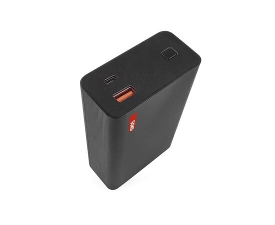Батарея універсальна EMOS 20000mAh NTBF20, 65W, Pass-through, black (B0560B), зображення 2