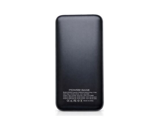 Батарея универсальная Extradigital 30000mAh, 22.5W, black (ED30PB), изображение 2