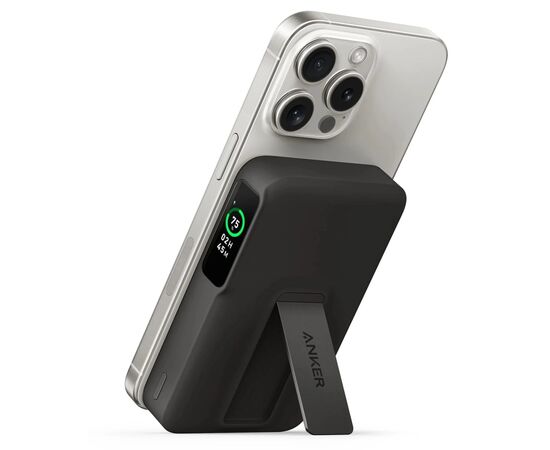 Батарея универсальная Anker 10000mAh MagGo Qi2/15W + USB-C PD 27W Black (A1654G11), изображение 2
