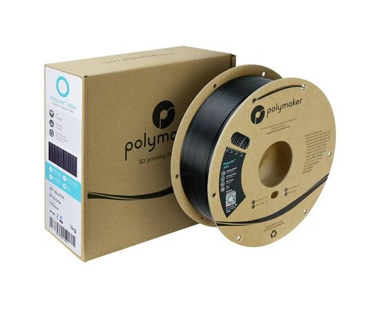 Пластик для 3D-принтера Polymaker ASA POLYLITE 1,75mm 1kg JET BLACK (PF01044), изображение 4