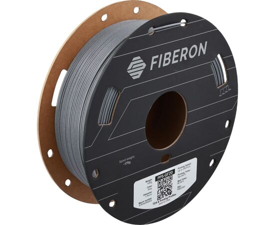 Пластик для 3D-принтера Polymaker Fiberon PPS-GF20 1,75mm 0,5kg GREY (FM02001)