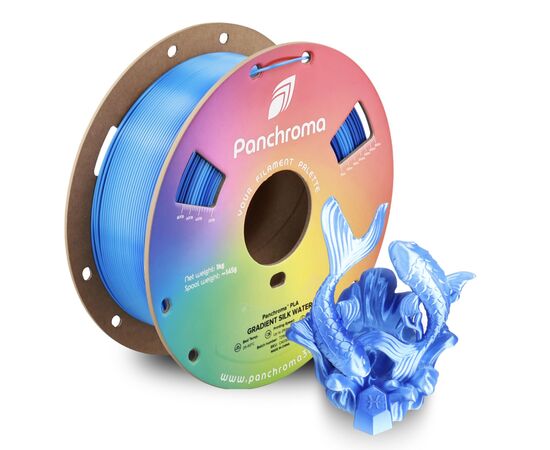 Пластик для 3D-принтера Polymaker PLA PANCHROMA GRADIENT 1,75mm 1kg SILK WATER (CA03036), изображение 5