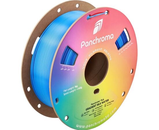 Пластик для 3D-принтера Polymaker PLA PANCHROMA GRADIENT 1,75mm 1kg SILK WATER (CA03036)