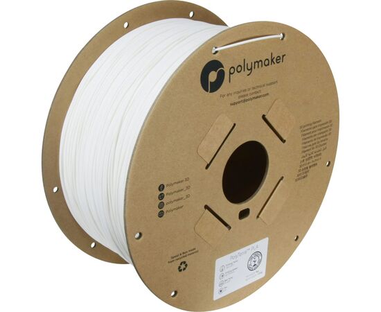 Пластик для 3D-принтера Polymaker PLA PolyTerra 1,75mm 3kg COTTON WHITE (PA04008)