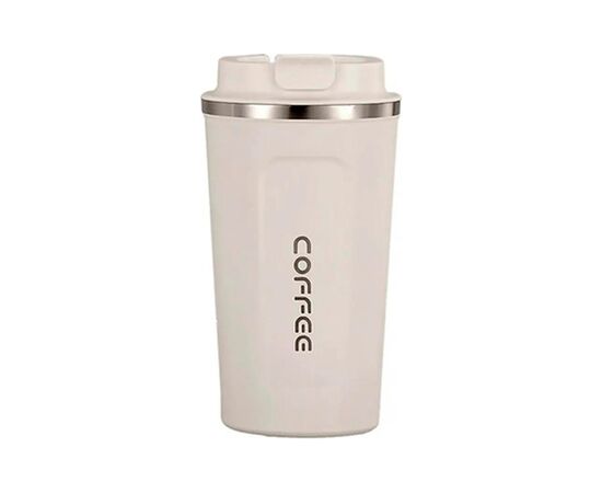 Термокружка Merlion MugCoffe 500 мл з відкидною кришкою, біла (MugCoffe-500White)