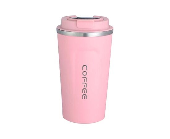 Термокружка Merlion MugCoffe 500 мл з відкидною кришкою, рожева (MugCoffe-500Pink)