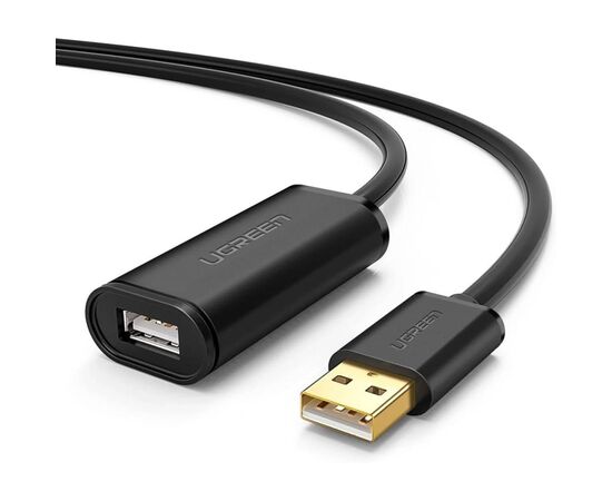 Дата кабель USB 2.0 AM to AF 20.0m Active black Ugreen (10324)