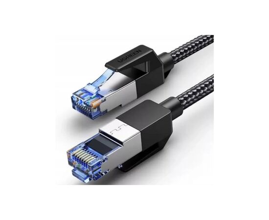 Патч-корд 10м, S/FTP cat 7 RJ-45 COPPER black Ugreen (U_30795)