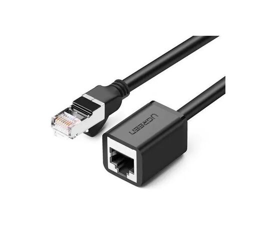 Патч-корд 5м F/UTP cat 6 RJ-45 extension black Ugreen (U_11283), зображення 2