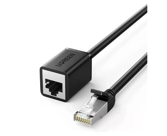 Патч-корд 0.5м F/UTP cat 6 RJ-45 extension black Ugreen (U_11278)