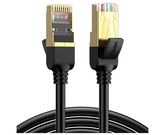 Патч-корд 15м, F/FTP cat 7 RJ-45 black Ugreen (U_11274)