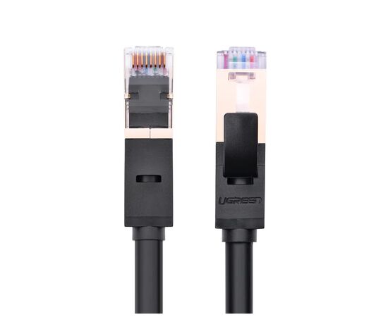 Патч-корд 5м, F/FTP cat 7 RJ-45 black Ugreen (U_11271), изображение 3