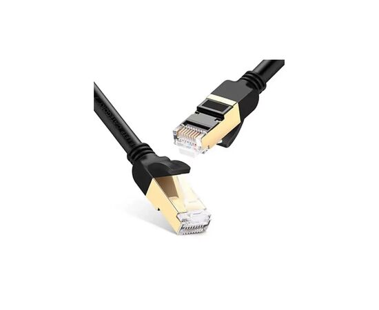 Патч-корд 10м, F/FTP cat 7 RJ-45 black Ugreen (U_11273), изображение 2