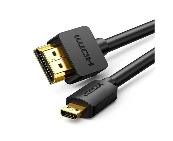 Кабель мультимедийный HDMI M to HDMI micro M 2.0m 4K black Ugreen (30103)