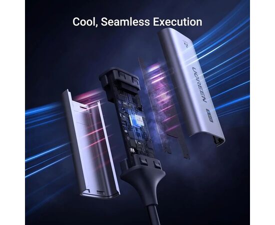 Переходник USB-C to RJ45 Ethernet 2500Mbps Ugreen (25052), изображение 4