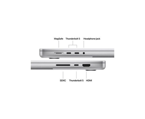 Ноутбук Apple MacBook Pro 16 A3429 M5 Max Silver (MGE94UA/A), зображення 7