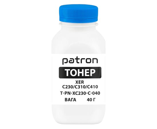 Тонер XER C230/C310/C410, 40 г, Cyan Patron (PN-XC230-C-040)