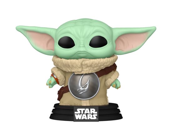 Фигурка Funko Pop серии Мандалорец - Грогу с броней Брудорога (90447)