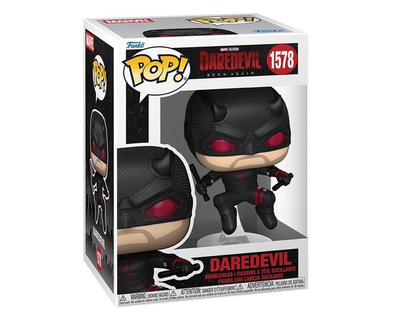 Фигурка Funko Pop серии Сорвиголова: Родившийся заново - Сорвиголова (черный костюм) (91849), изображение 2