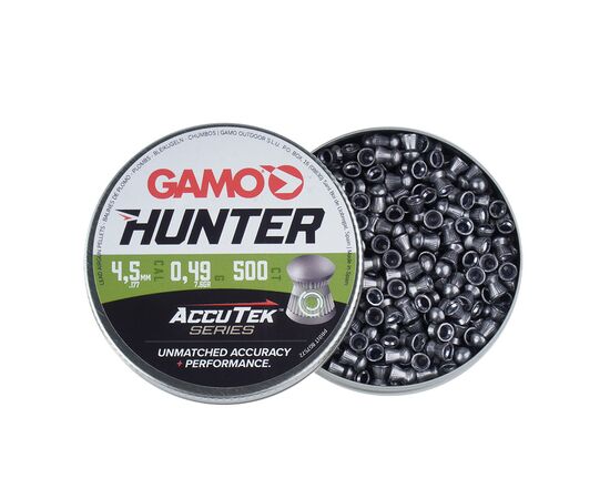 Пульки Gamo Hunter AccuTek 4,5 мм 0,49 г 500 шт (6320834-AK), изображение 2