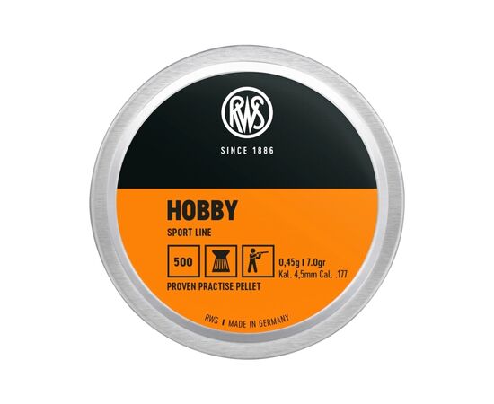 Пульки RWS Hobby 4,5 мм 0,45 г 500 шт (2136406)