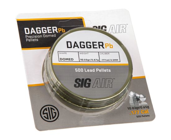 Пульки Sig Sauer Dagger 4,5 мм 0,65 г 500 шт (AIR-AMMO-DPB-177)